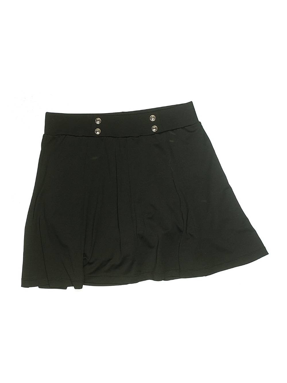 Tuckernuck Black Button-Waist Tennis Skirt